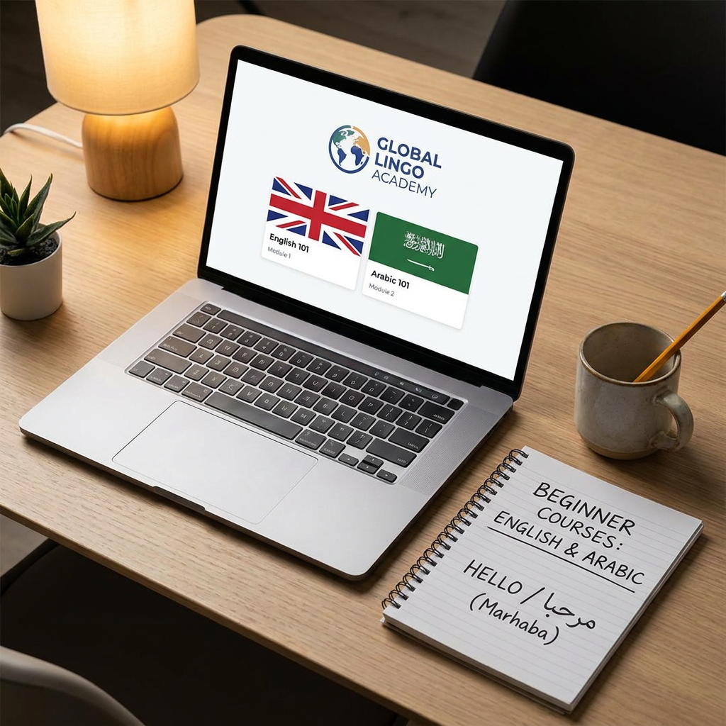 Beginner courses in English and Arabic at Zuguboy Online School